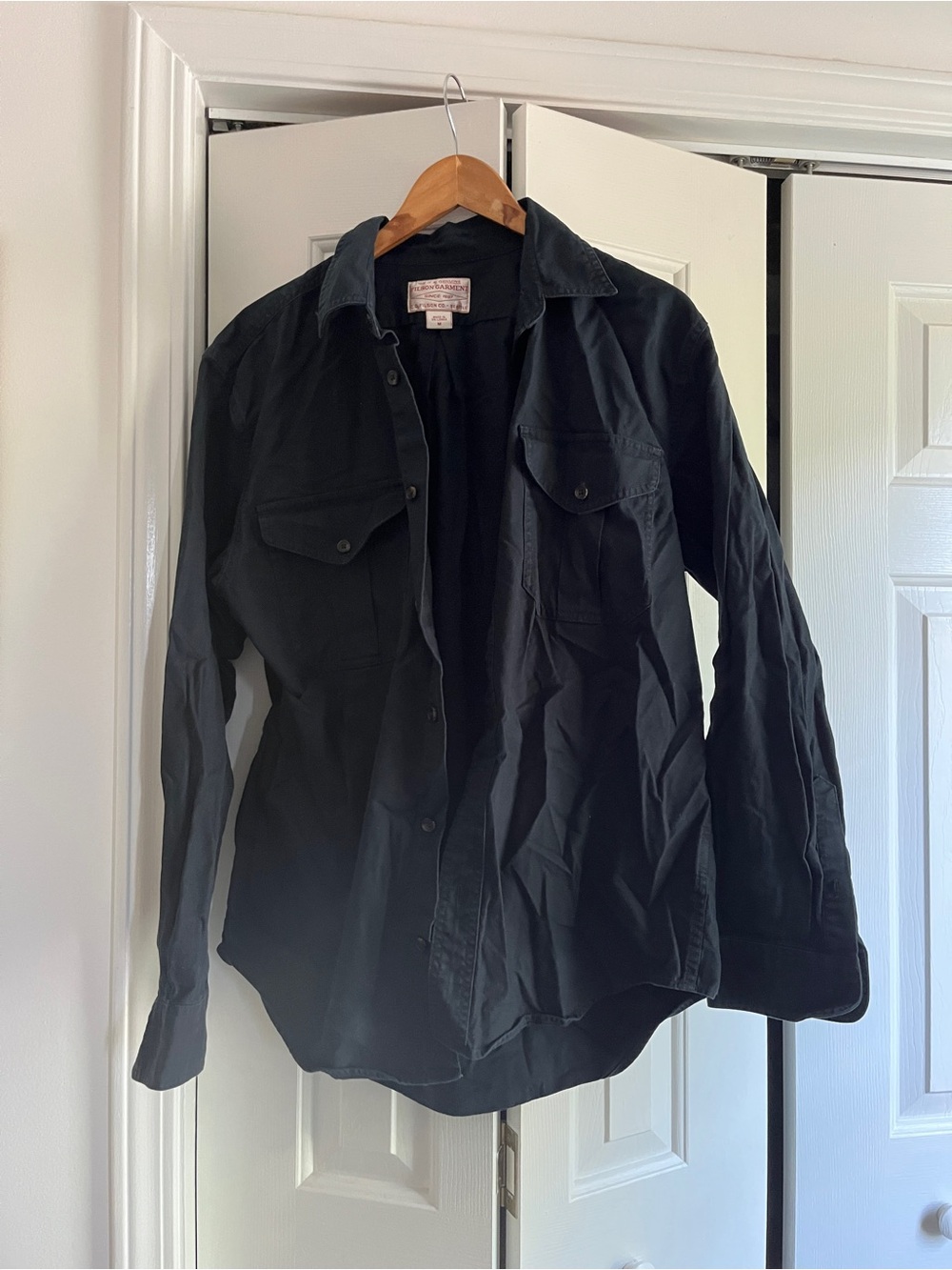 Filson Black Long Sleeve Button-Up